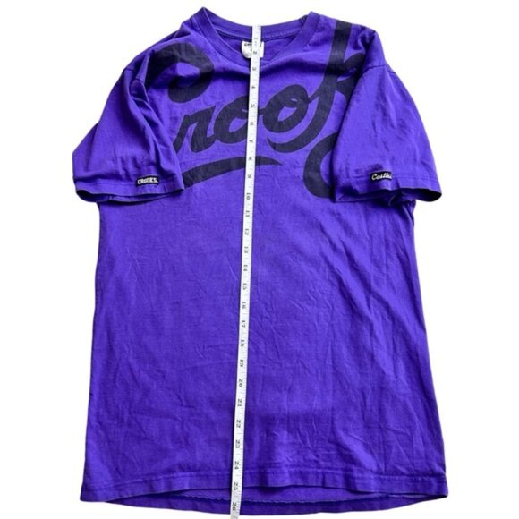 Crooks & Castles Men's Purple Streetwear Graphic Lettering Cotton T-Shirt Size M - Picture 6 of 6